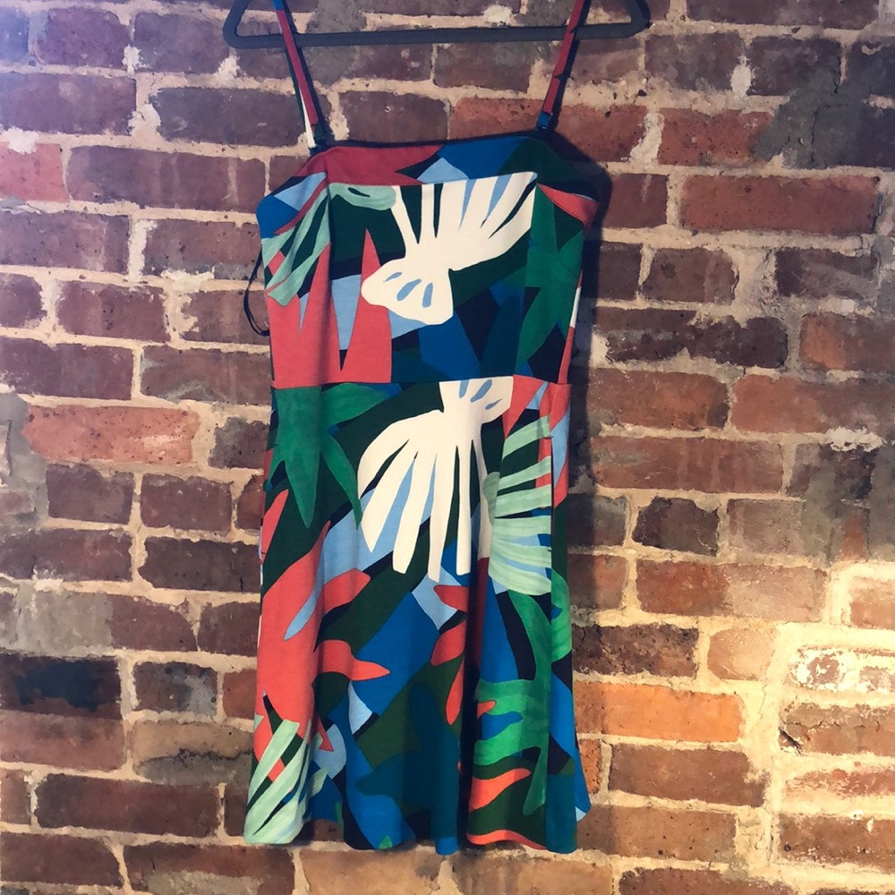 Ann Taylor jungle print convertible dress